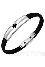 Unisex apyrankė su plieno dekoracija